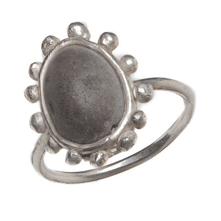 ring silver strandsten WURMA